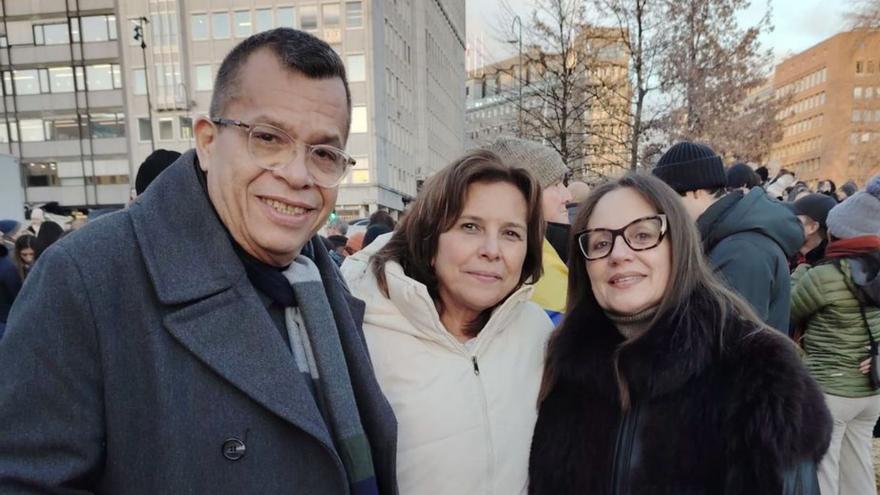 uan Pablo García, Lizbeth Perugini  e Indirath Coronado.