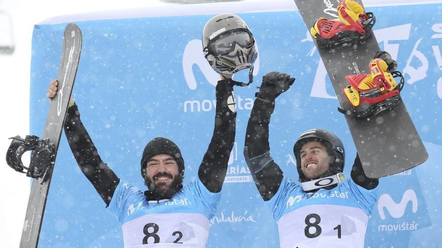 Lucas Eguibar y Regino Hernández, plata en boardercross por equipos