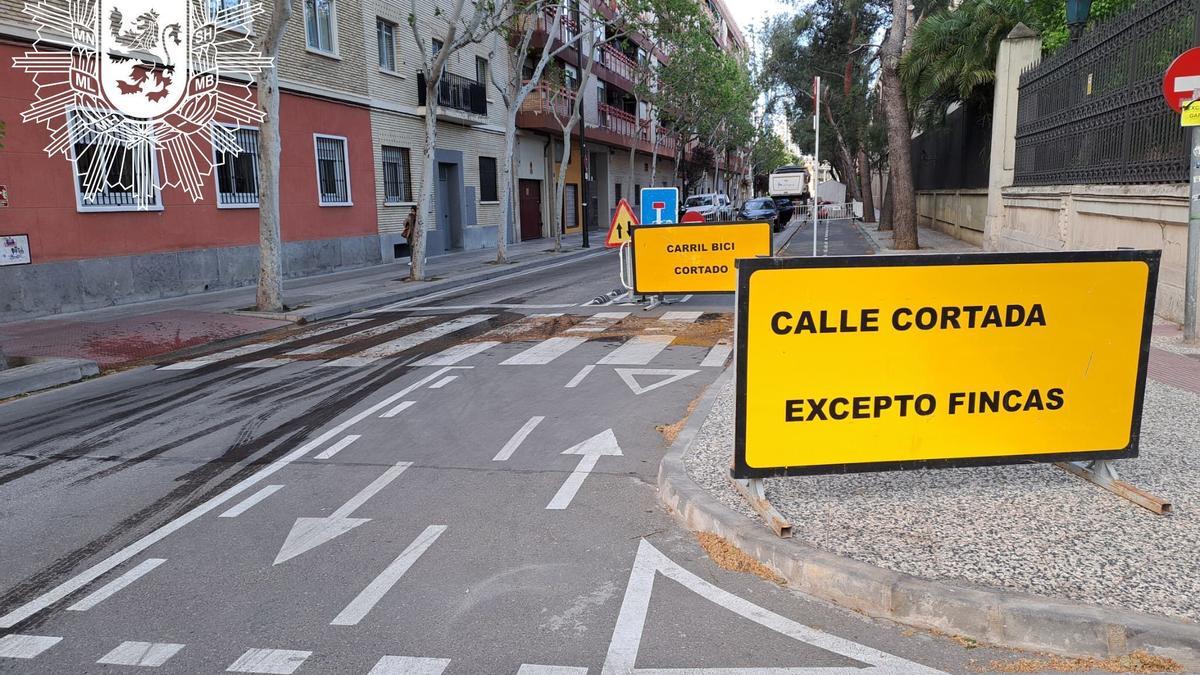 Un tramo de la calle Pedro Cerbuna estará cortado hasta el 22 de abril.