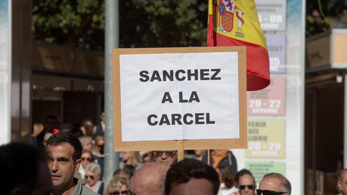 Protesta contra la amnistía en Cartagena
