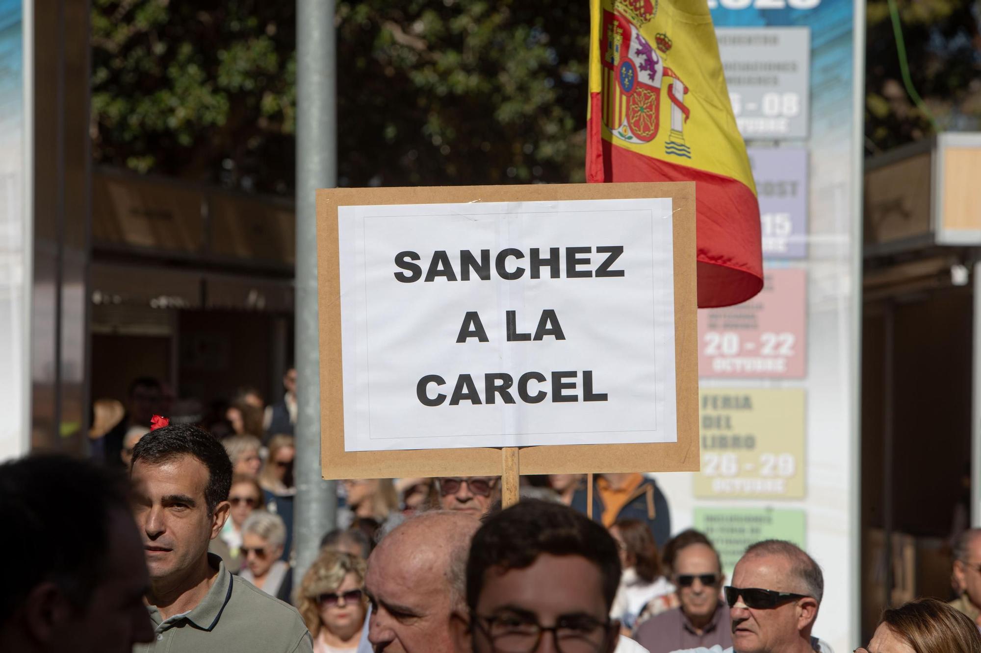 Protesta contra la amnistía en Cartagena