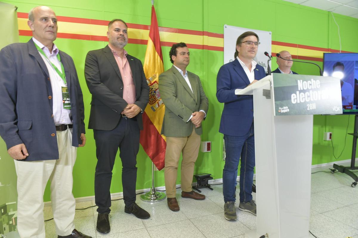 Noche electoral en la sede de Vox