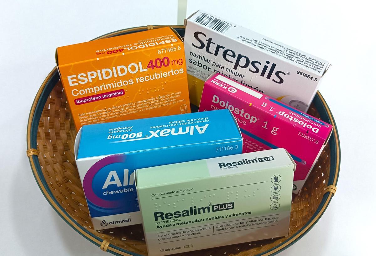 Productos de farmacia sin receta.
