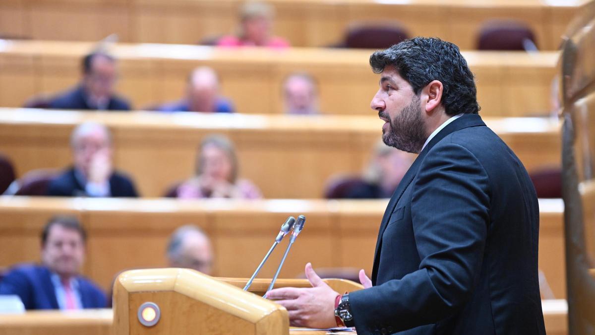 Segunda intervención de Fernando López Miras en el Senado contra la amnistía