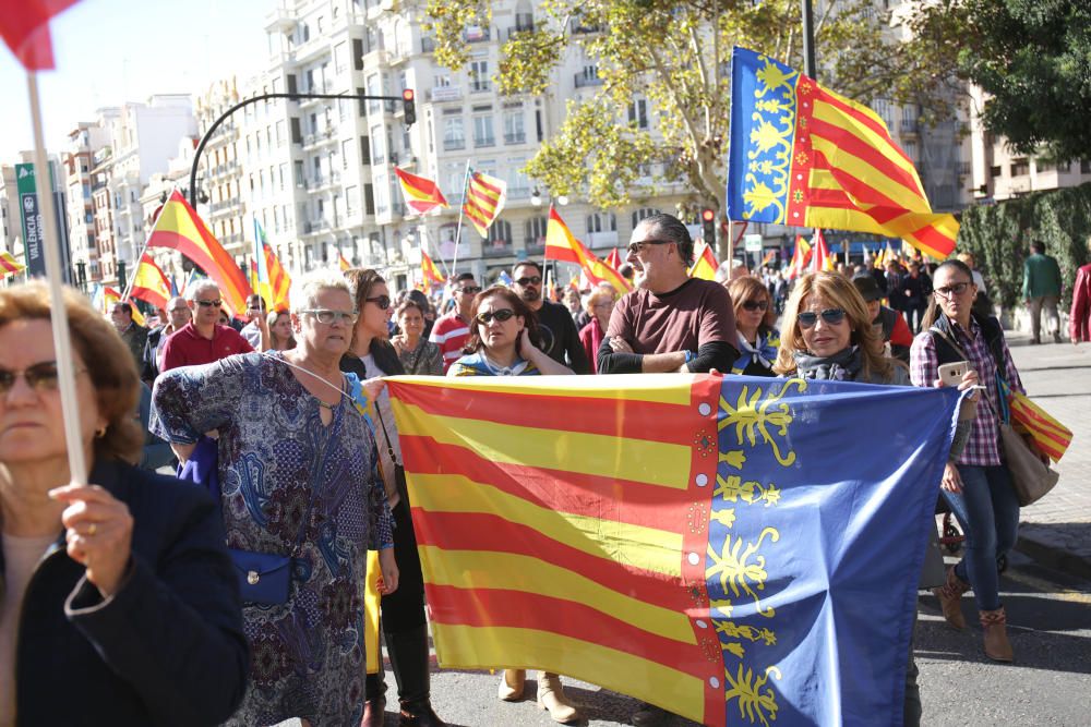 Manifiestación en València contra los 'països catalans'