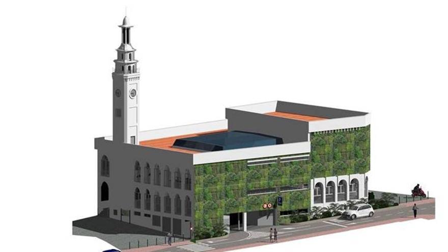 Las obras del centro mejorarán la fachada sur del Ayuntamiento