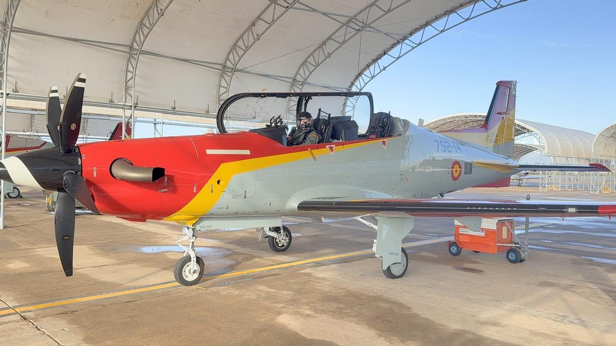 La princesa Leonor realiza su segundo vuelo en solitario en San Javier