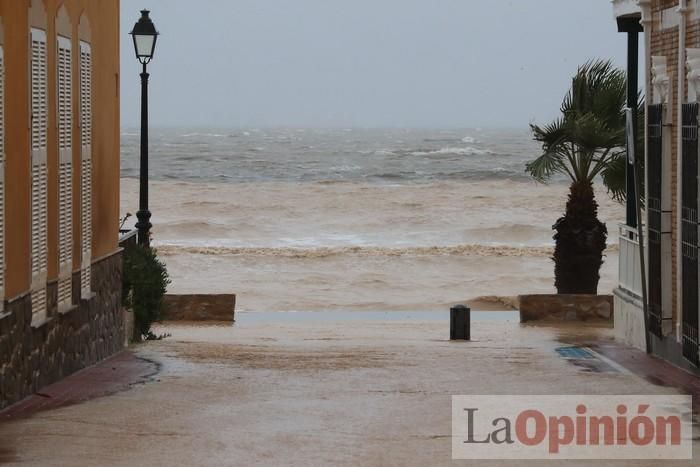 Temporal en Murcia: Los efectos de las lluvias en Los Alcázares y Cartagena