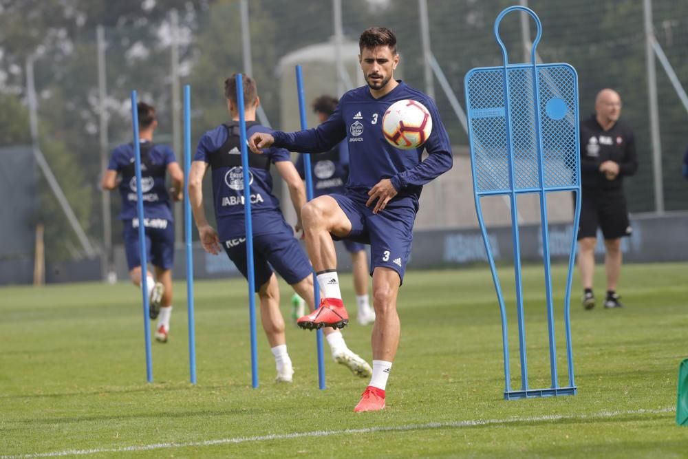 El Celta se ejercita en A Madroa pensando en el Espanyol