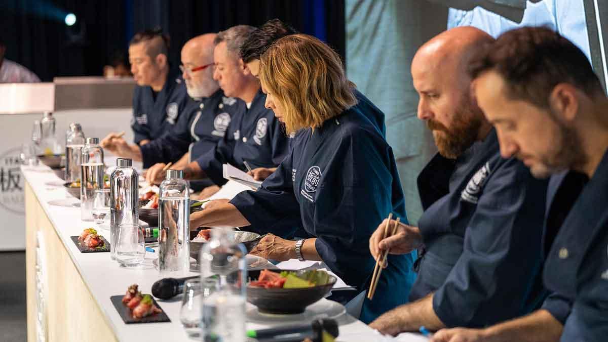 Jurado del concurso de sushi de la pasada edición de ITEMAE Balfegó,