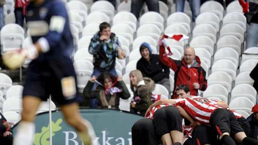 Athletic-Málaga. El gol de Toquero complicó las cosas.