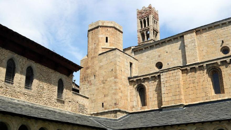 Imatge del claustre de la catedral de la Seu d&#039;Urgell.