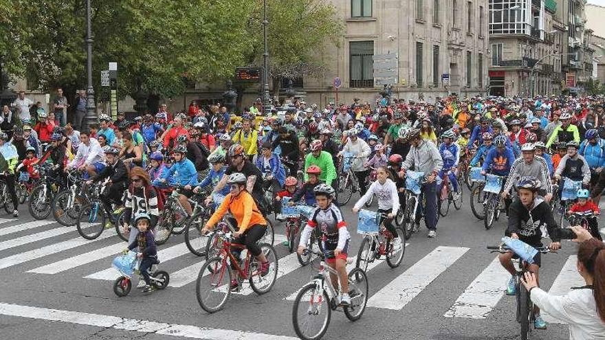 Los ciclistas en la edición del año pasado. // Iñaki Osorio