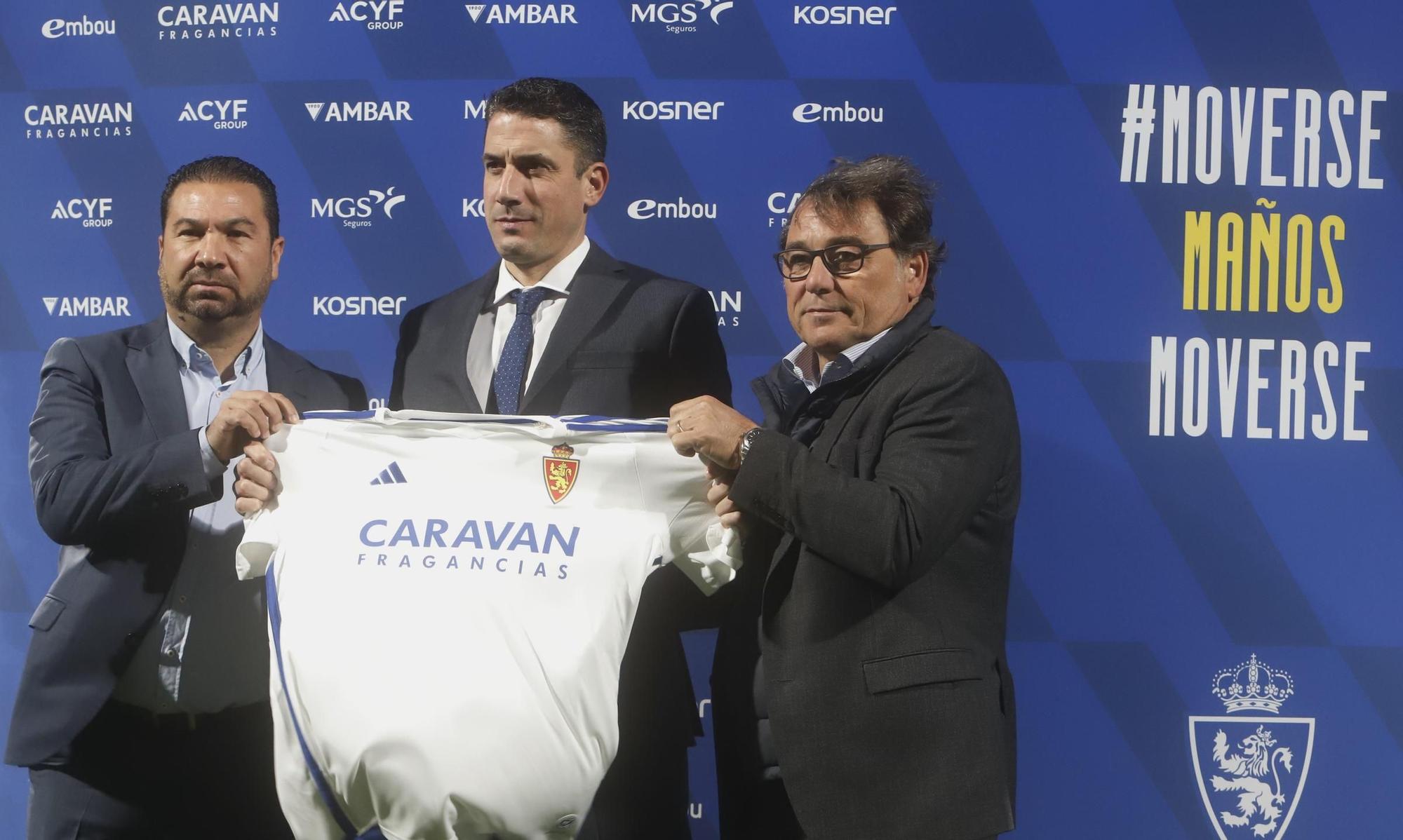 En imágenes | Presentación de Julio Velázquez como entrenador del Real Zaragoza