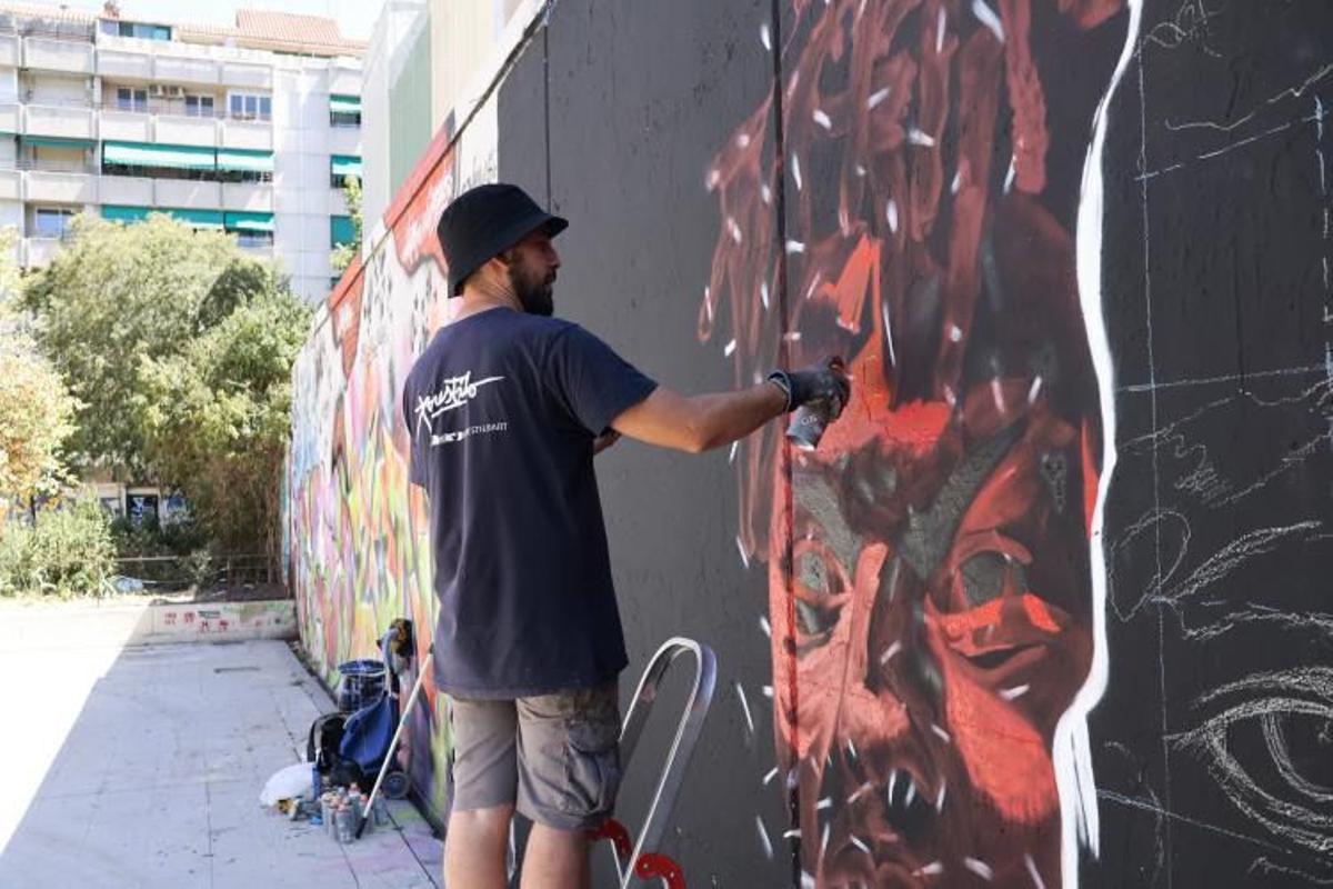 El mural más culé de Lamine Yamal y Nico Williams en Barcelona