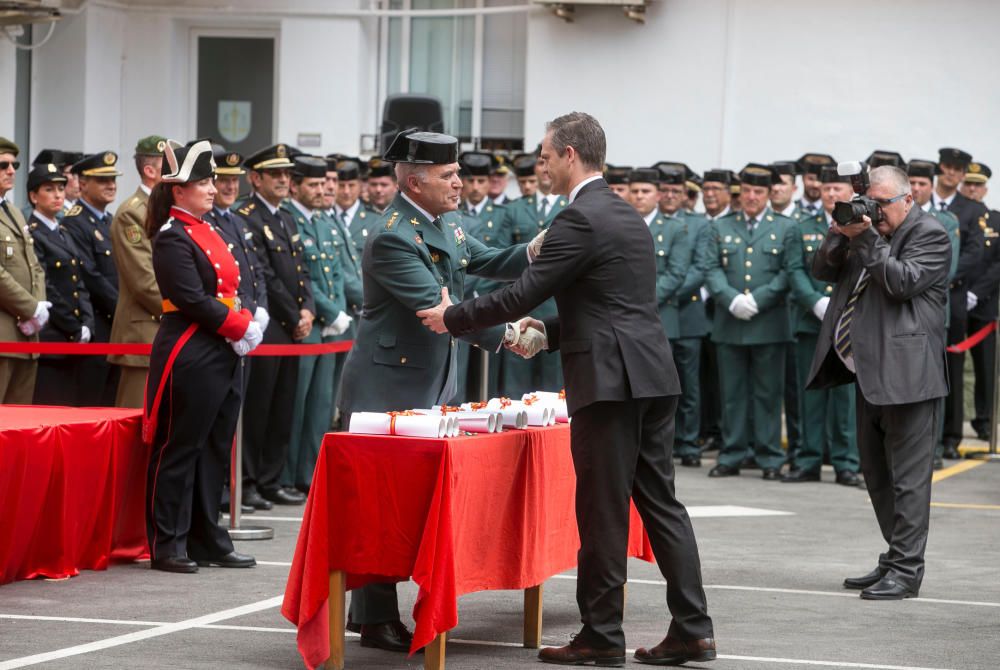 Un momento de la celebración del 173 aniversario de la Guardia Civil.