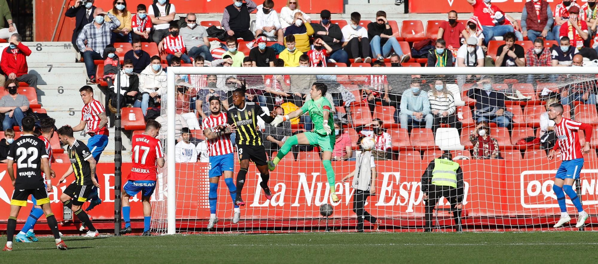 Sporting - Zaragoza, en imágenes