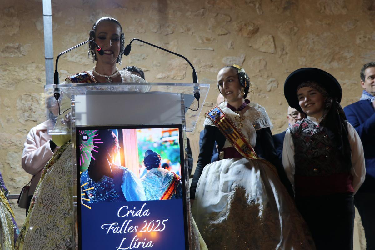 La fallera mayor de Llíria, en Torrent.