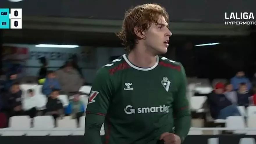 El 0-1 del Eibar en el Cartagena 0-2 Eibar de la jornada 29 de LaLiga Hypermotion