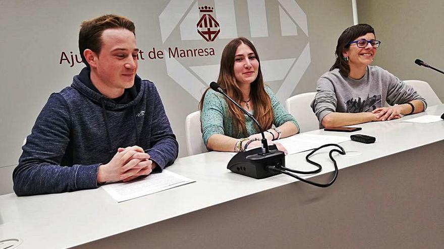 Els regidors Jordi Trapé, Gemma Boix i Roser Alegre