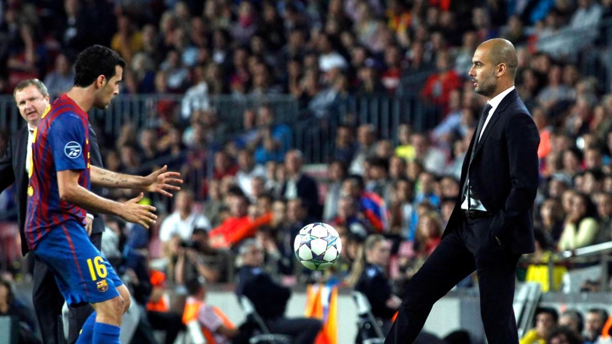 Busquets y Guardiola son dos leyendas del Barça