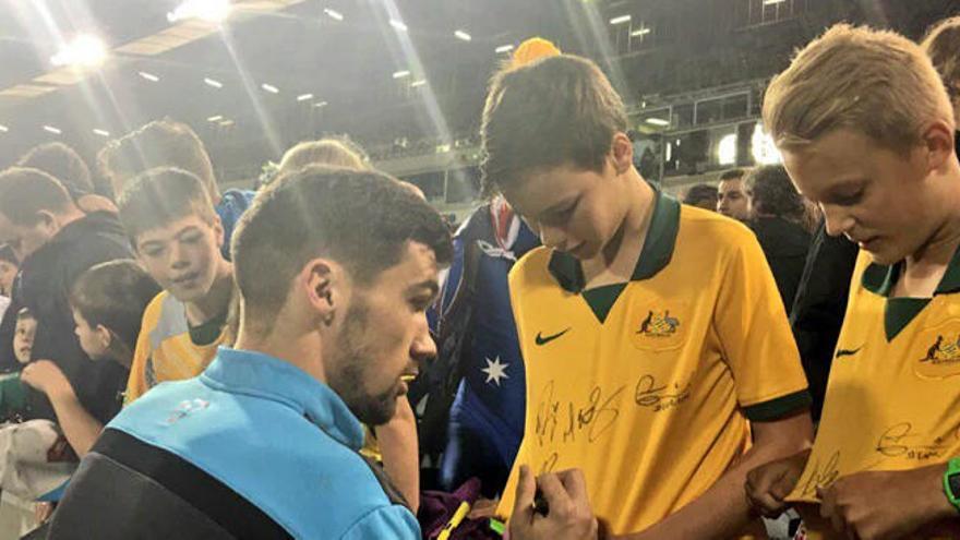 Ryan &#039;chupa&#039; banquillo con la selección australiana