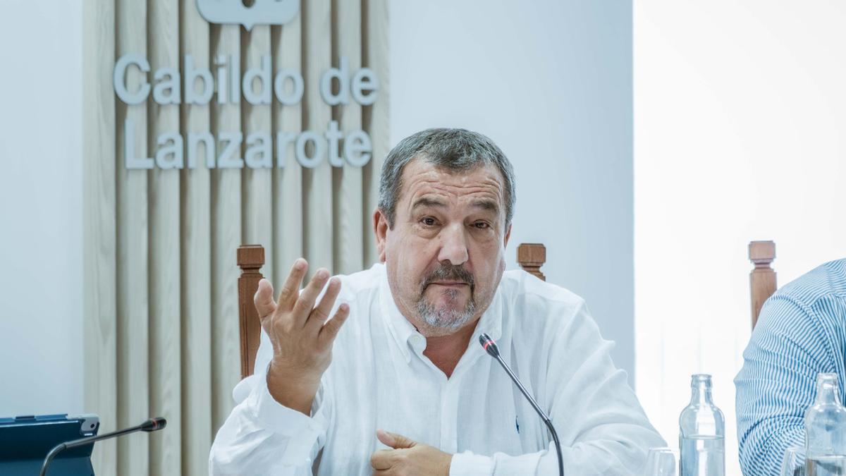 Miguel Ángel Jiménez, consejero de transportes y movilidad del Cabildo de Lanzarote.