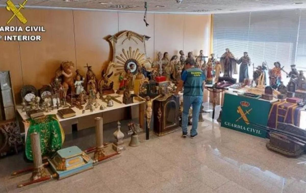 Objetos de arte sacro recuperados en la operación ‘Cinquecento’ | GC