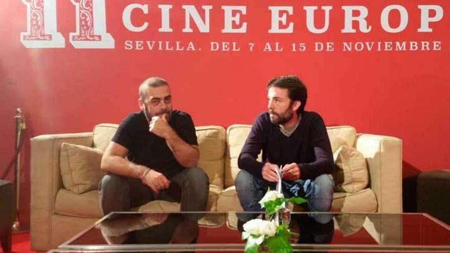 Ramón Lluis Bande, a la izquierda, y Marcos Martínez Merino, en Sevilla.