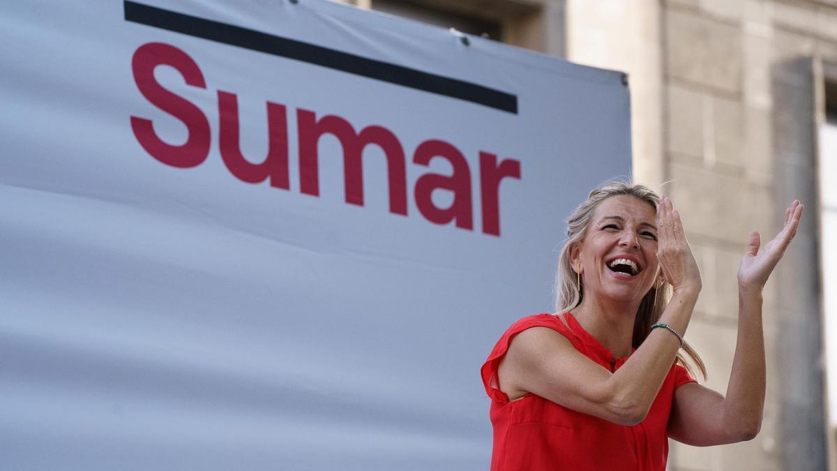 Sumar intenta atraure els 300.000 votants de Podem que dubten si donar suport a Yolanda Díaz el 23J Sumar intenta atraure els 300.000 votants de Podem que dubten si donar suport a Yolanda Díaz el 23J