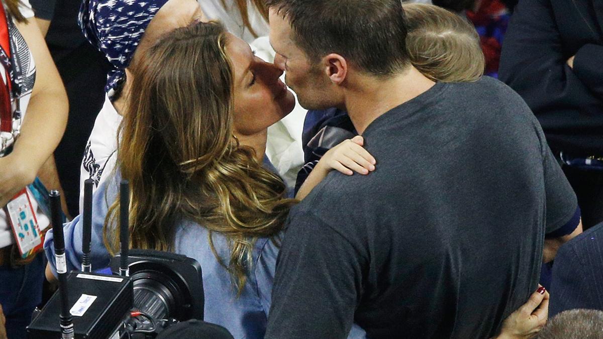 Gisele Bündchen celebra por todo lo alto el triunfo de Tom Brady en la Super Bowl