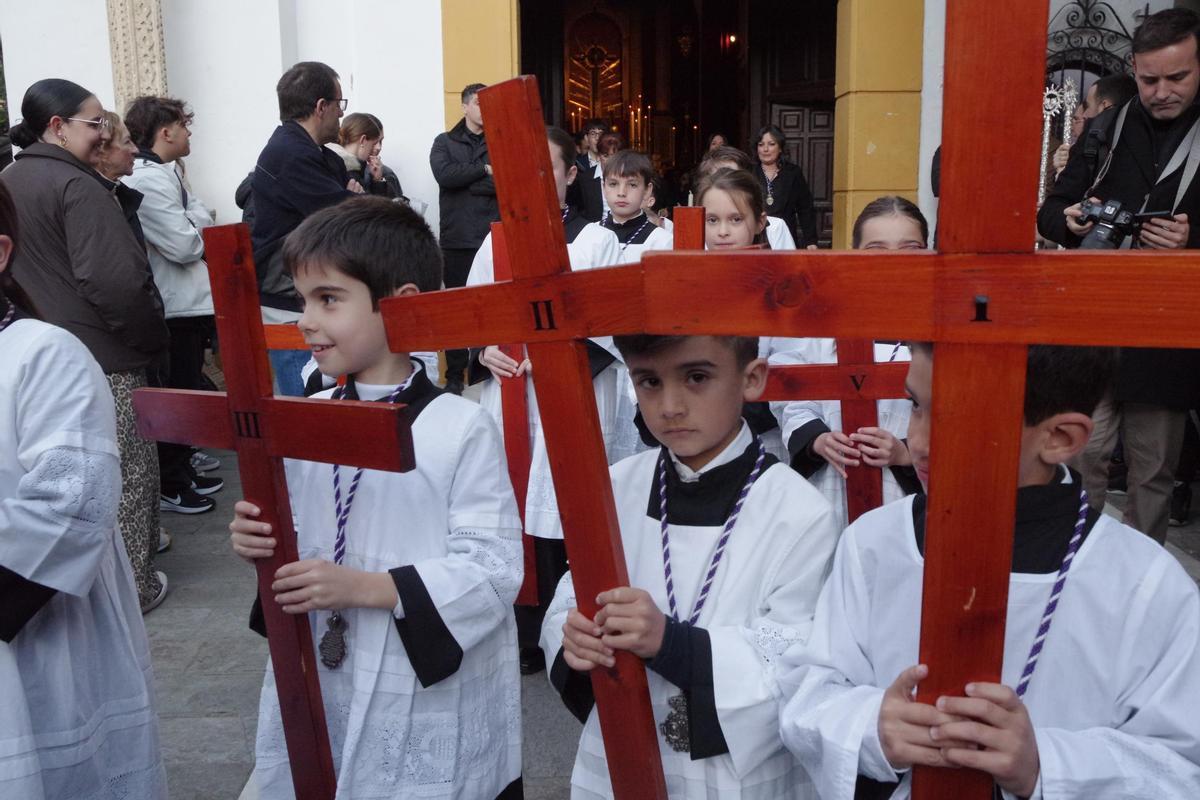 Vía Crucis oficial de Málaga presidido por el Señor de los Pasos en el Monte Calvario