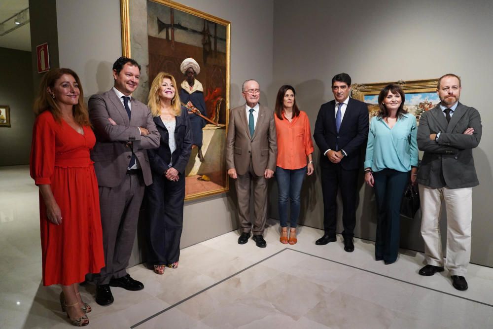 Presentación de la exposición  'Fantasía árabe. Pintura orientalista en España (1860-1900)' en el Museo Carmen Thyssen.