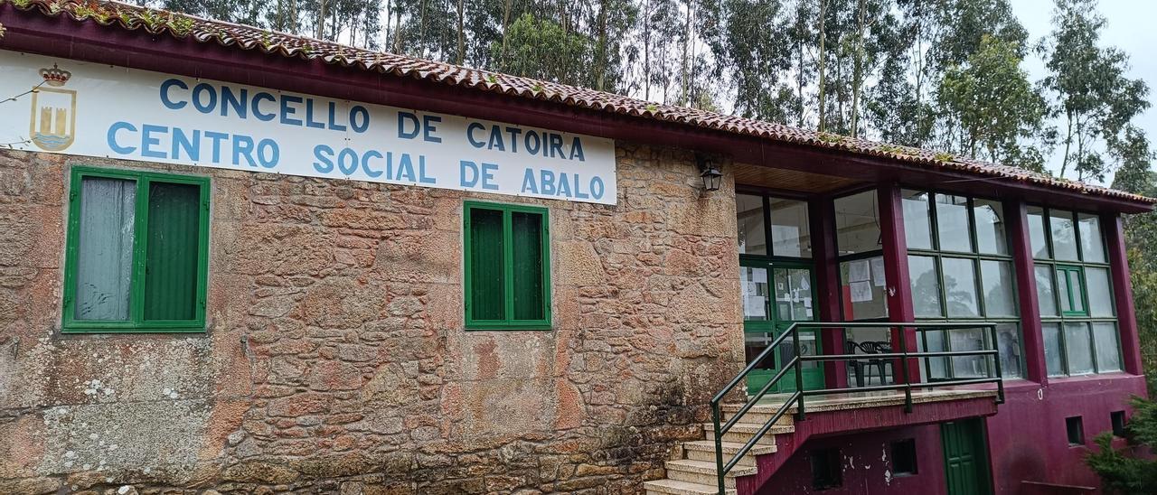 El local sociocultural de Abalo, en Catoira.