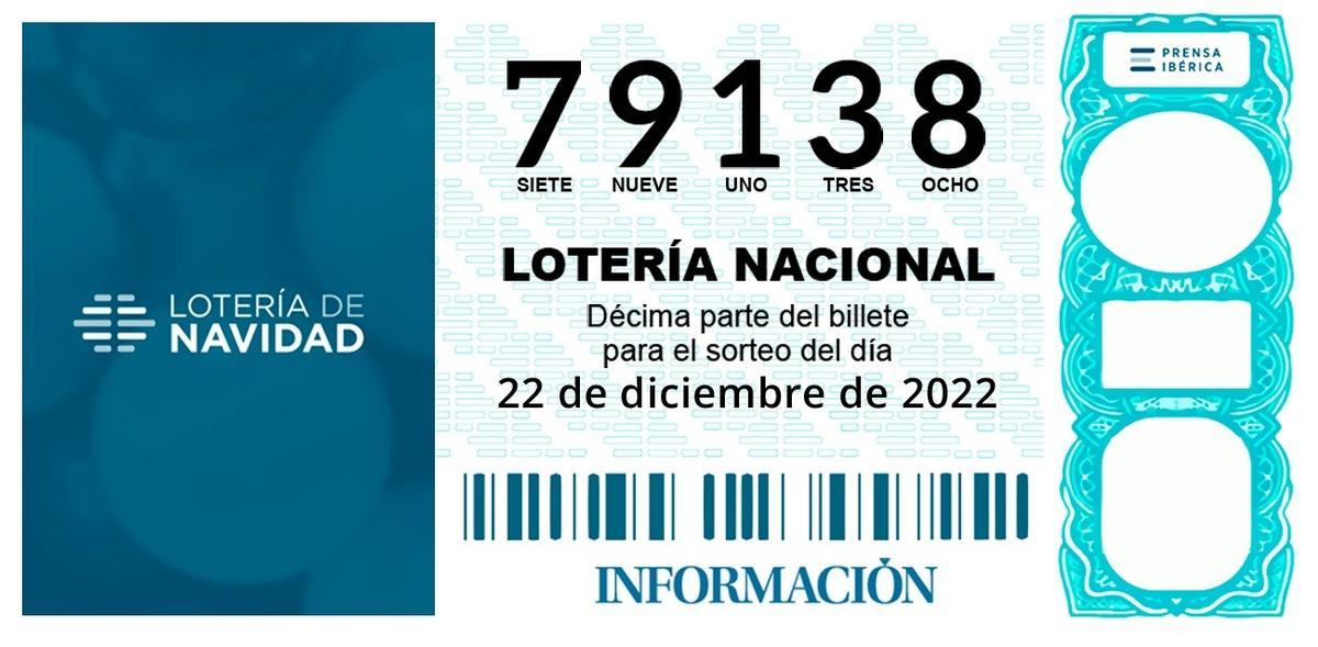 El sexto quinto premio: 79138