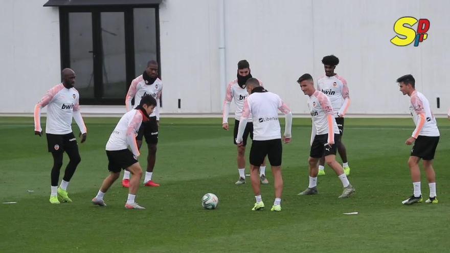 Entrenamiento del Valencia CF viernes 8 de noviembre de 2019