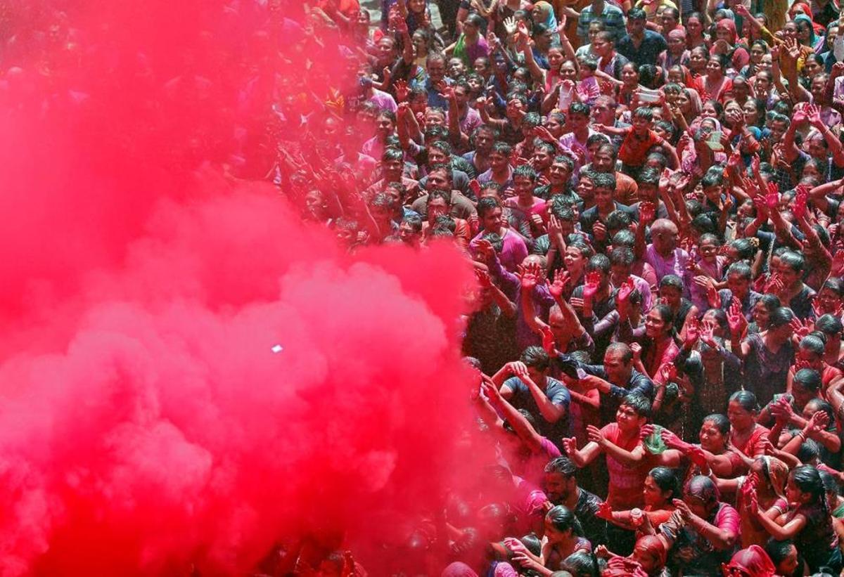 Holi, el festival dels colors, a Kathmandu