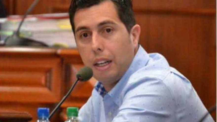 Alejandro Ramos, durante una intervención en el pleno