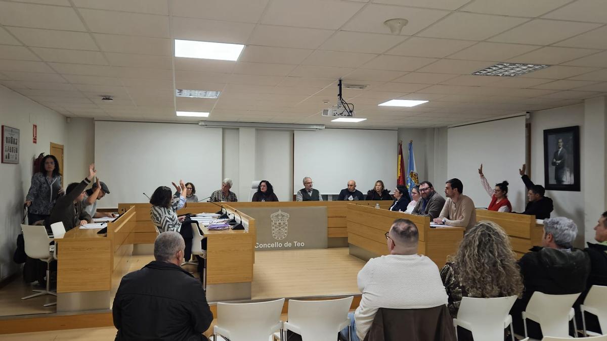 Votación do orzamento de Teo, aprobado de xeito inicial e que agora se expón para alegacións.