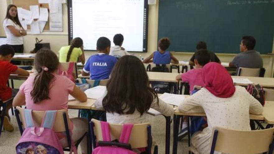 Una clase en uno de los centros educativos de la provincia.