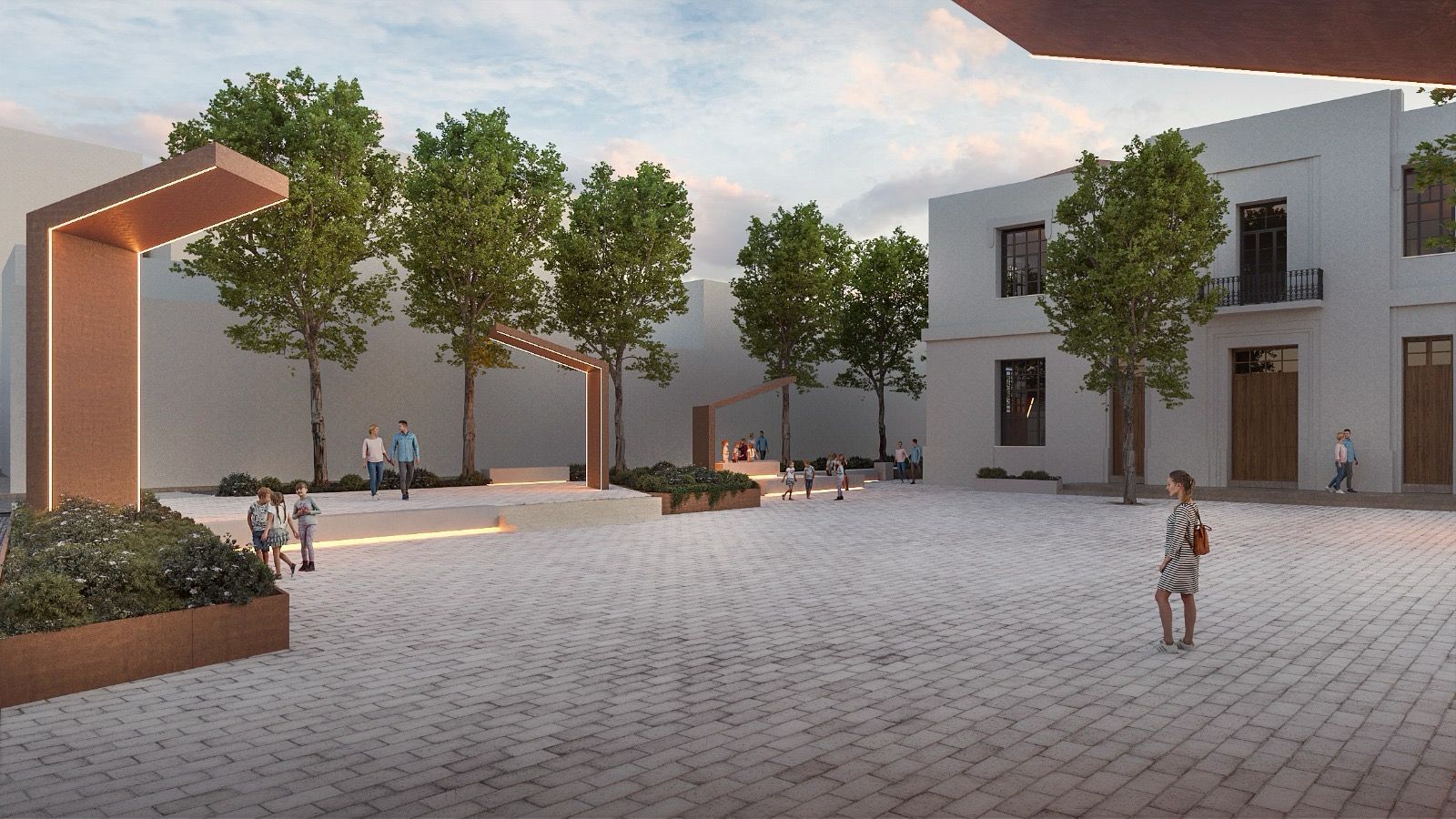 Así será la nueva plaza de Les Escoles Graduades (ayuntamiento) de Benissa
