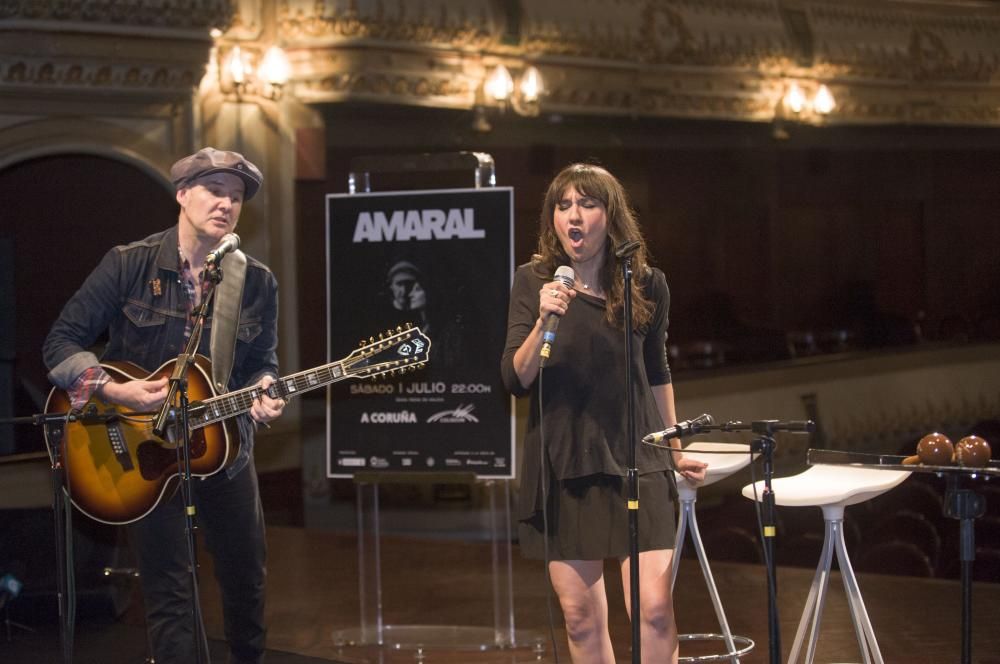 Eva Amaral y Juan Aguirre actuarán el 1 de julio en el Coliseum dentro de su gira 'Noctunal'.