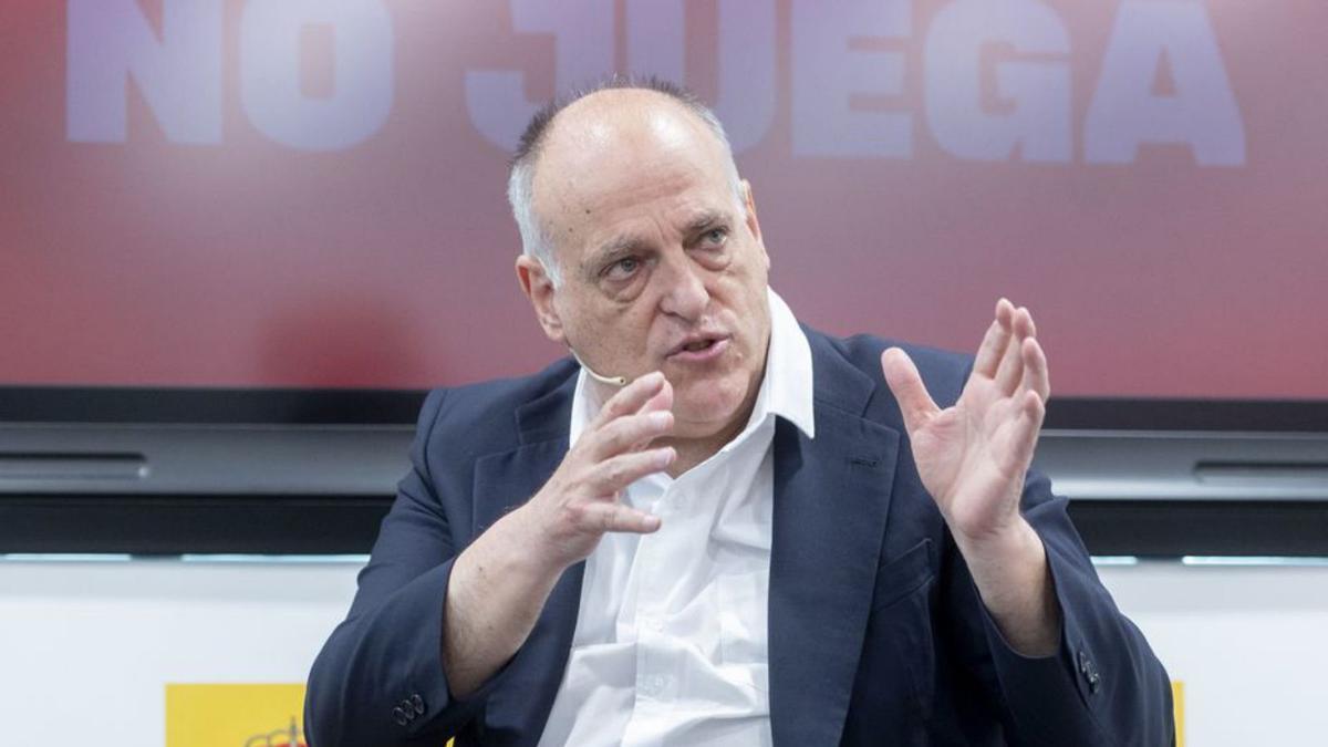 Javier Tebas, el presidente de La Liga