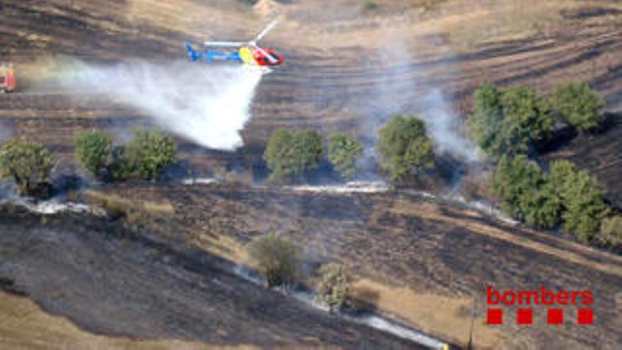 Una imatge de la tasca dels Bombers al foc de Maçanet de la Selva | Bombers