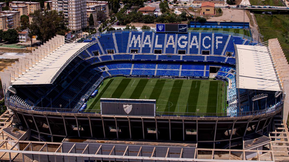 Vista aérea de La Rosaleda