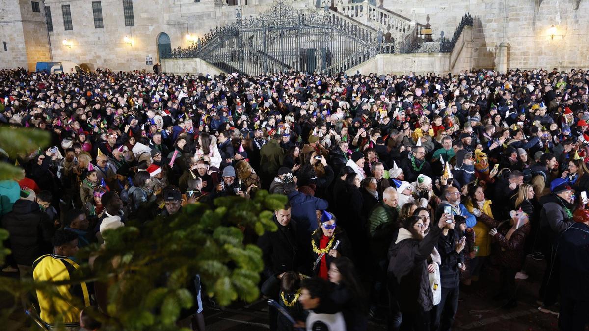 Fiesta de Fin de Año en la Praza do Obradoiro