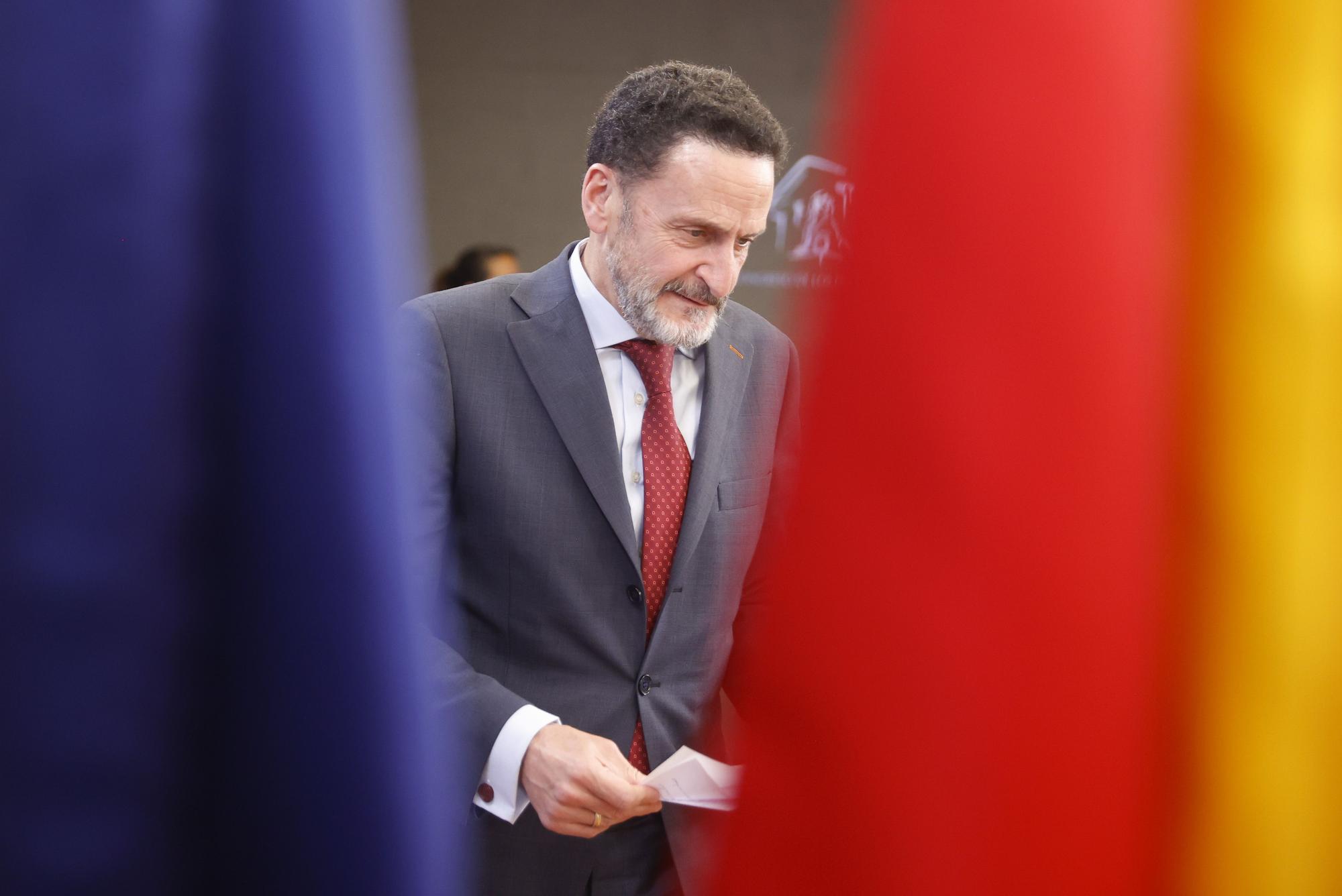 El portavoz de Ciudadanos Edmundo Bal se dirige da una rueda de prensa en el Congreso de los Diputados.