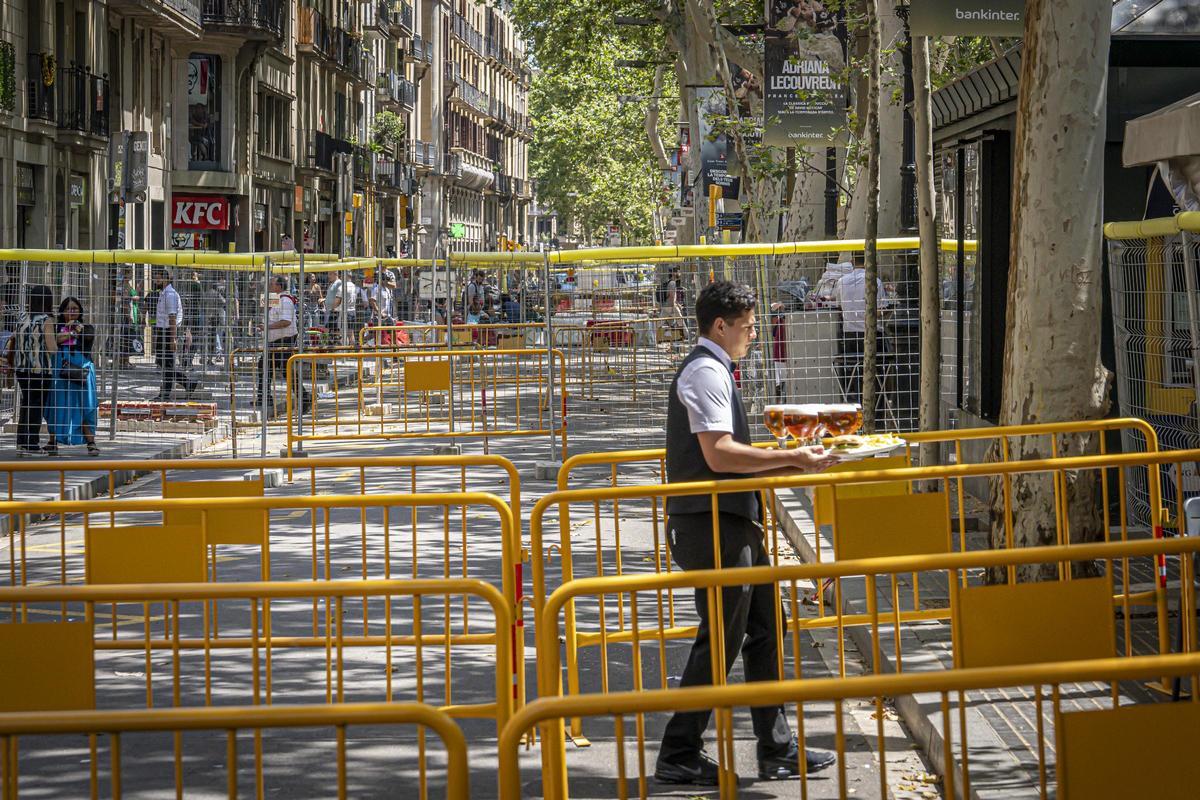 Empieza la fase principal de la reforma de La Rambla de Barcelona