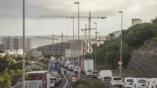 El nuevo cierre del Guiniguada atasca el interior de Las Palmas de Gran Canaria en sentido sur