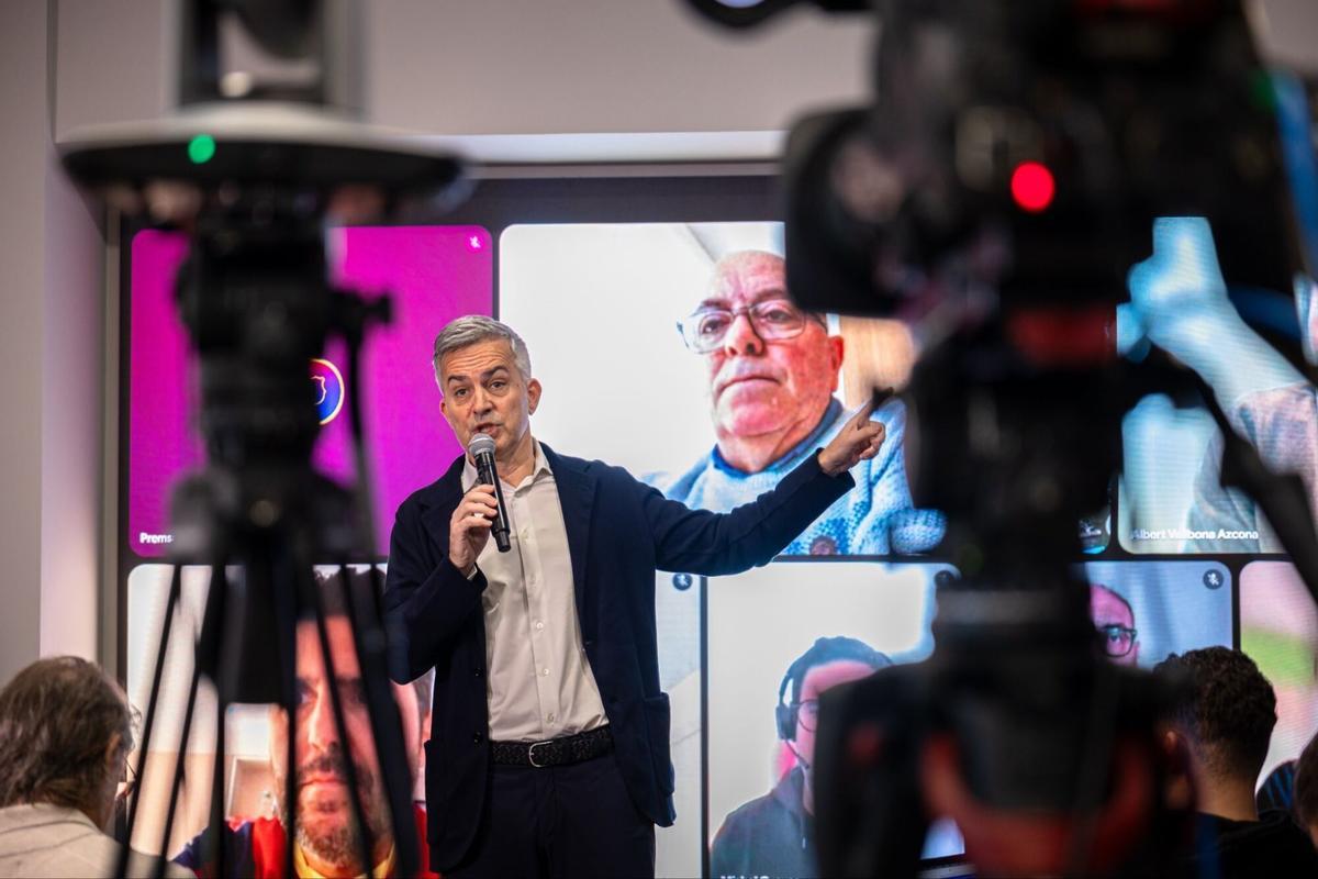 Víctor Font, en una rueda de prensa.